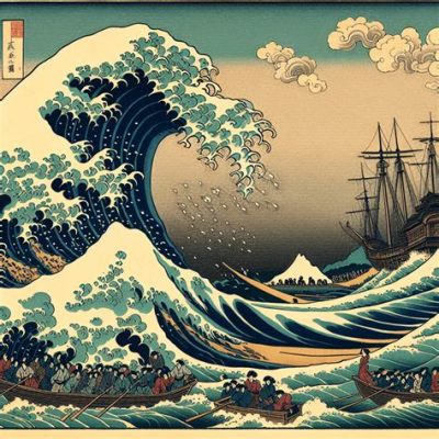 The Great Wave off Kanagawa: An Epic Clash Between Nature and Humanity!